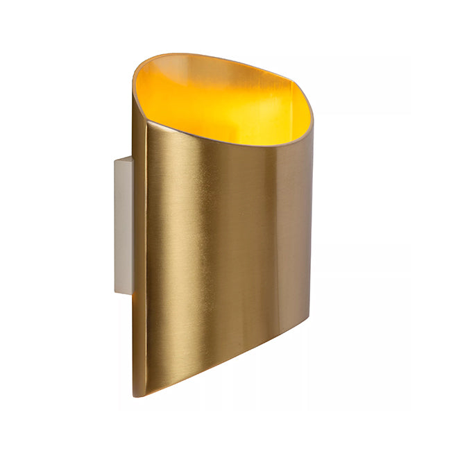 Apliqué aluminio oro mate 16x8x18 cm G9 - LUAP0129
