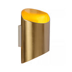 Apliqué aluminio oro mate 16x8x18 cm G9 - LUAP0129