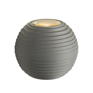 Aplique gris redondo 10x9 cm 2x3W 2700k  LED - LUAP0146