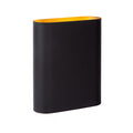 Aplique metal  negro dorado 16x20 cm 2 luces E14 - LUAP0148