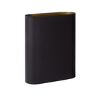 Aplique metal  negro dorado 16x20 cm 2 luces E14 - LUAP0148