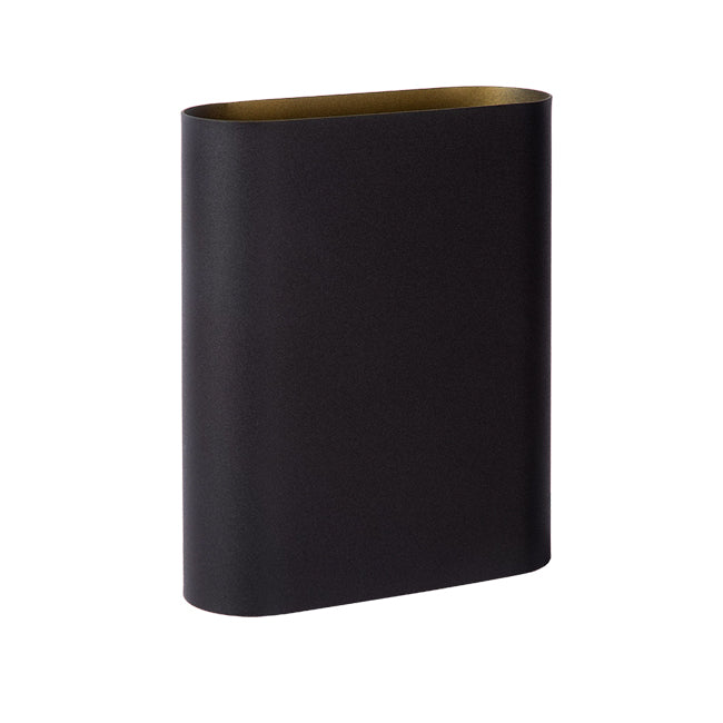 Aplique metal  negro dorado 16x20 cm 2 luces E14 - LUAP0148