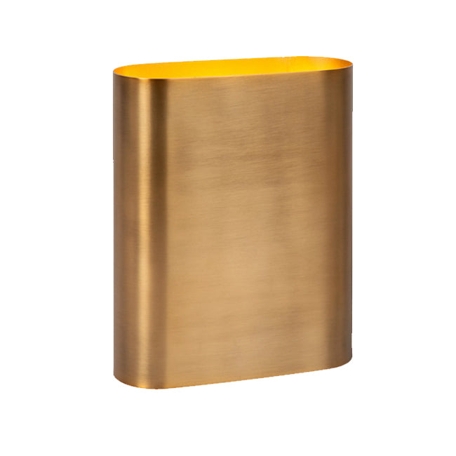 Aplique metal oro mate 16x20 cm 2 luces E14 - LUAP0149