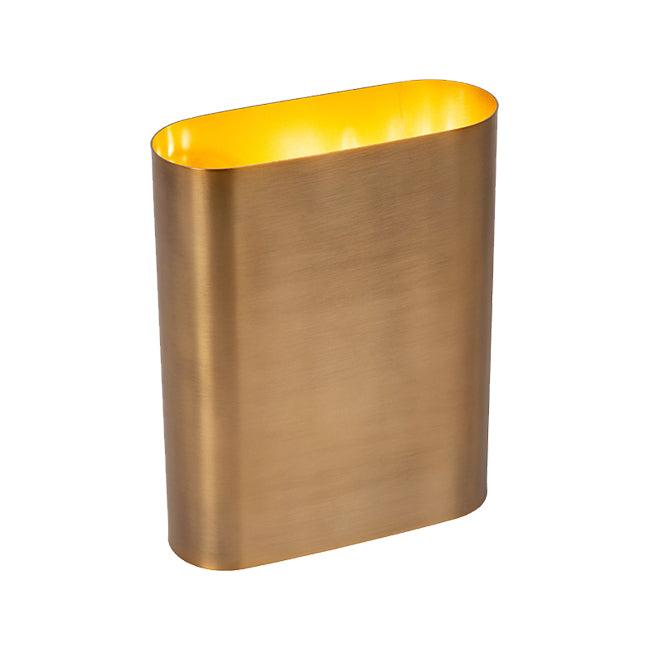 Aplique metal oro mate 16x20 cm 2 luces E14 - LUAP0149