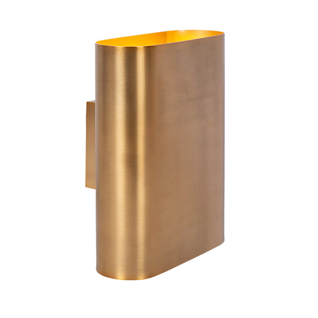 Aplique metal oro mate 16x20 cm 2 luces E14 - LUAP0149