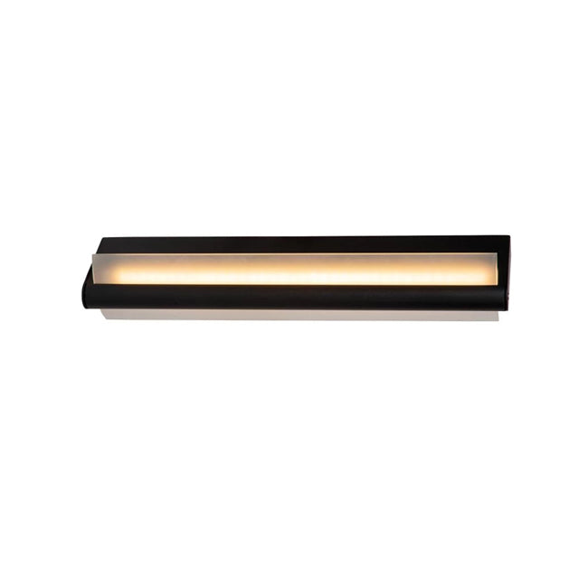 Apliqué metal vidrio negro 45x10.2 cm LED 8W - LUAP0154