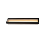 Apliqué metal vidrio negro 45x10.2 cm LED 8W - LUAP0154