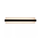Apliqué metal vidrio negro 45x10.2 cm LED 8W - LUAP0154