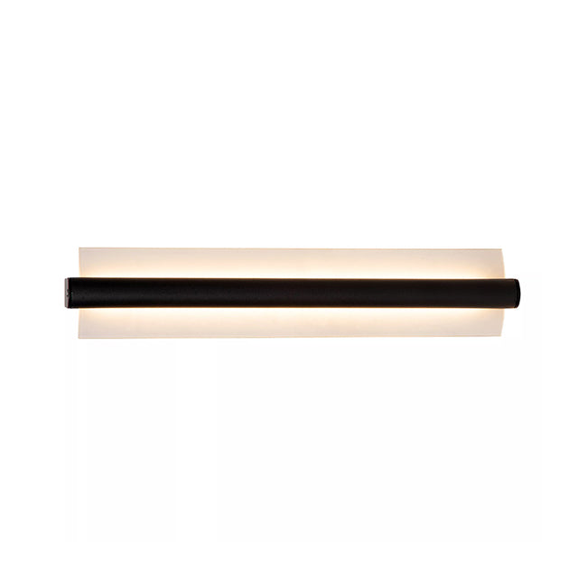 Apliqué metal vidrio negro 45x10.2 cm LED 8W - LUAP0154