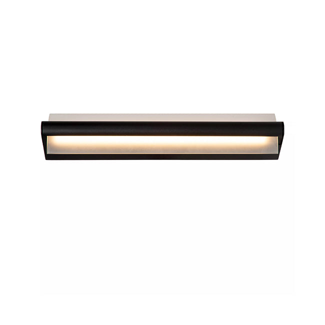 Apliqué metal vidrio negro 45x10.2 cm LED 8W - LUAP0154