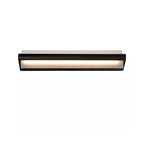 Apliqué metal vidrio negro 45x10.2 cm LED 8W - LUAP0154