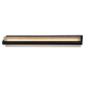 Apliqué metal vidrio negro 60x10.2 cm LED 19W - LUAP0155