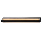 Apliqué metal vidrio negro 60x10.2 cm LED 19W - LUAP0155