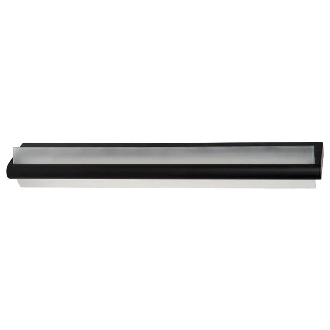 Apliqué metal vidrio negro 60x10.2 cm LED 19W - LUAP0155