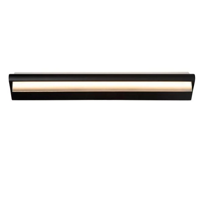 Apliqué metal vidrio negro 60x10.2 cm LED 19W - LUAP0155