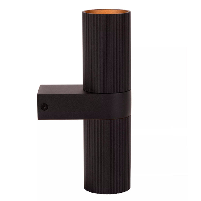 Aplique metal negro 2 luces GU10 - LUAP0157