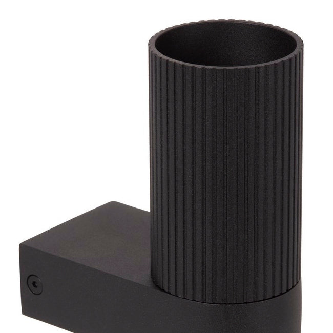 Aplique metal negro 2 luces GU10 - LUAP0157