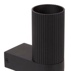 Aplique metal negro 2 luces GU10 - LUAP0157