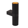 Aplique metal negro 2 luces GU10 - LUAP0157