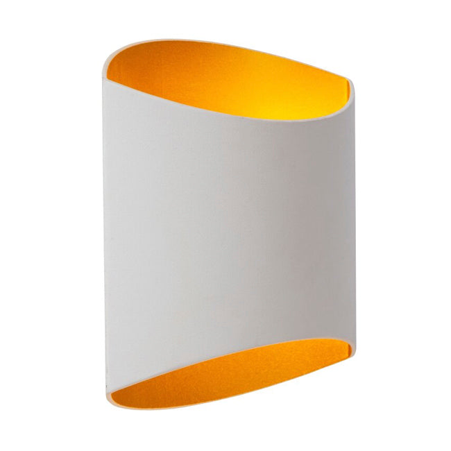 Apliqué aluminio blanco oro mate 16x8x18 cm G9 - LUAP0158