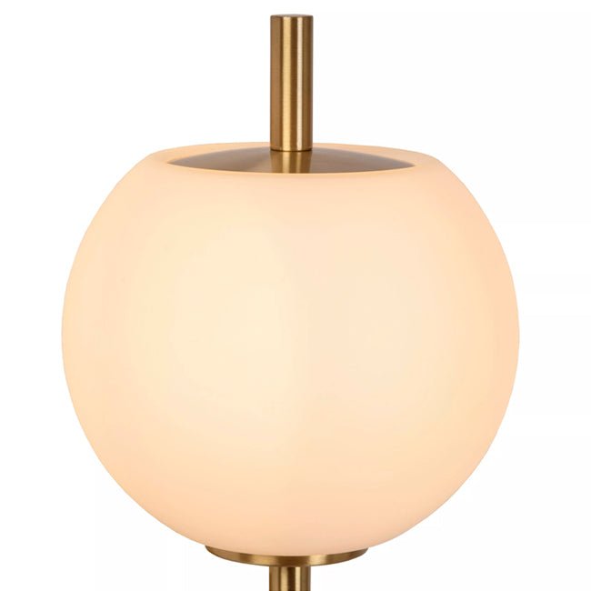 Aplique metal dorado vidrio opal 12x18,4x34,7 cm G9 - LUAP0160