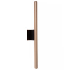 Aplique aluminio café negro 62x8 cm LED 10W -  LUAP0161