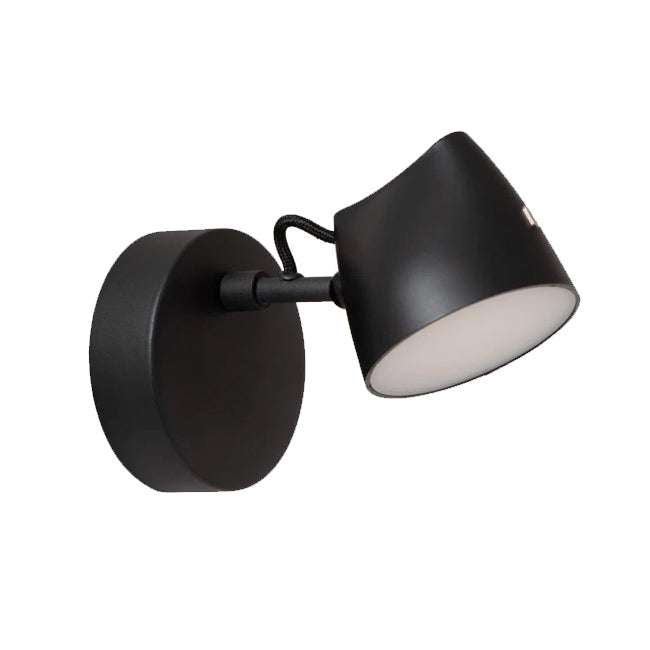 Aplique metal negro dimeable Ø10x16,4x16,5 cm 8W - LUAP0164