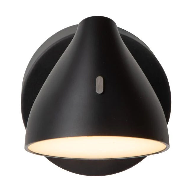 Aplique metal negro dimeable Ø10x16,4x16,5 cm 8W - LUAP0164