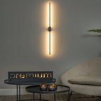 Aplique aluminio negro oro 97,5 cm 18W LED - LUAP0165