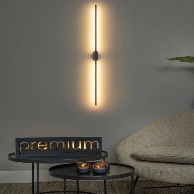 Aplique aluminio negro oro 97,5 cm 18W LED - LUAP0165