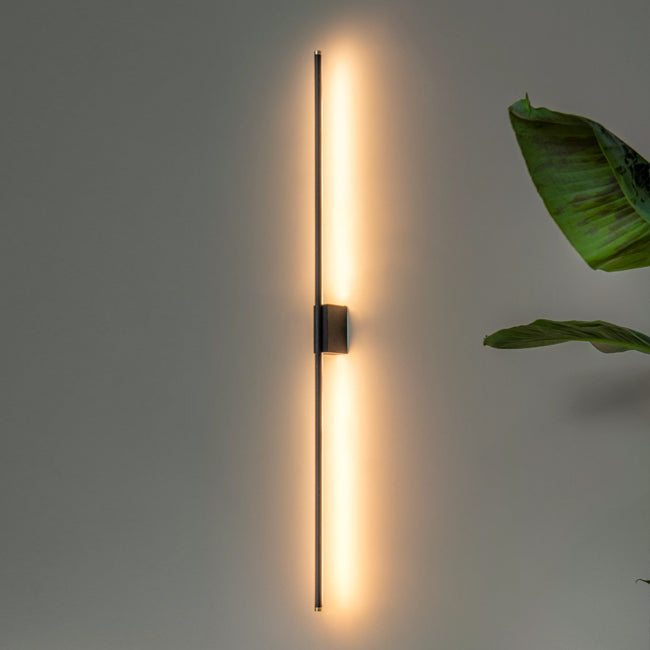 Aplique aluminio negro oro 97,5 cm 18W LED - LUAP0165