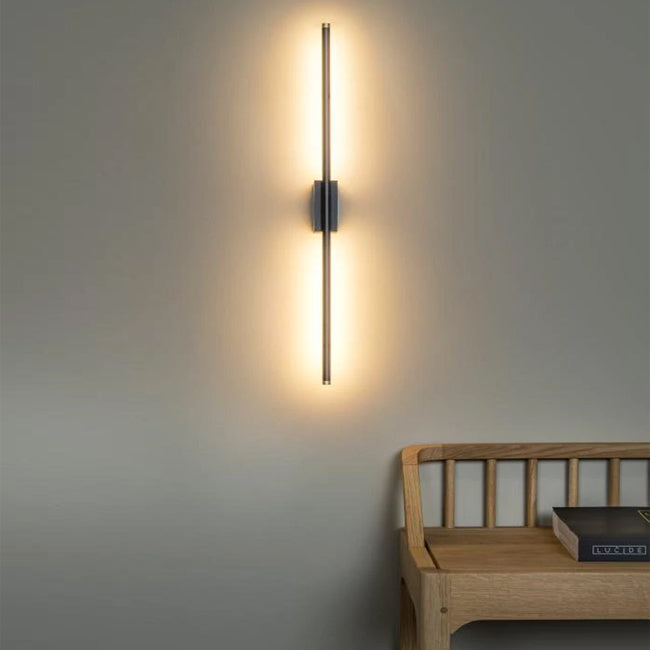 Aplique aluminio negro oro 59,1 cm 13W LED - LUAP0168