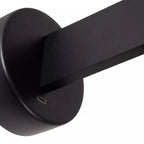 Aplique metal negro pantalla lino beige Ø18cm E27 - LUAP0169