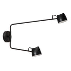 Aplique metal negro dimeable 53,8cm 2 luces 8W  LED - LUAP0174