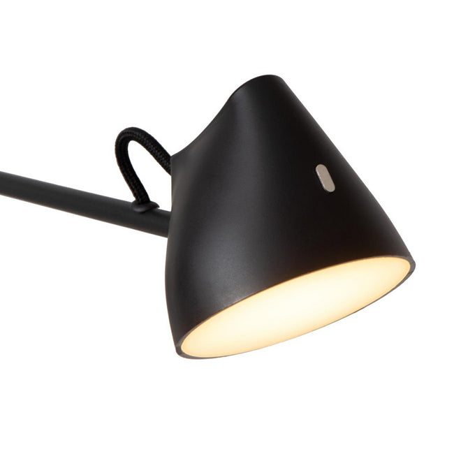 Aplique metal negro dimeable 53,8cm 2 luces 8W  LED - LUAP0174