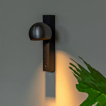 Cargar imagen en el visor de la galería, Aplique aluminio negro hierro gris dimeable Ø10x25 cm 9W LED - LUAP0176
