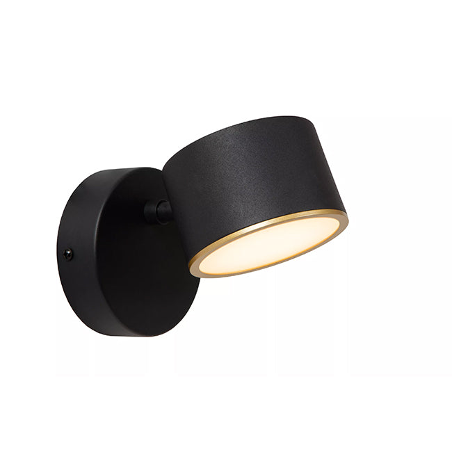 Aplique metal negro dimeable Ø10x17x13 cm 9W LED - LUAP0177