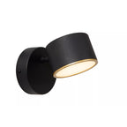 Aplique metal negro dimeable Ø10x17x13 cm 9W LED - LUAP0177