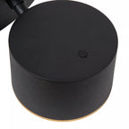 Aplique metal negro dimeable Ø10x17x13 cm 9W LED - LUAP0177