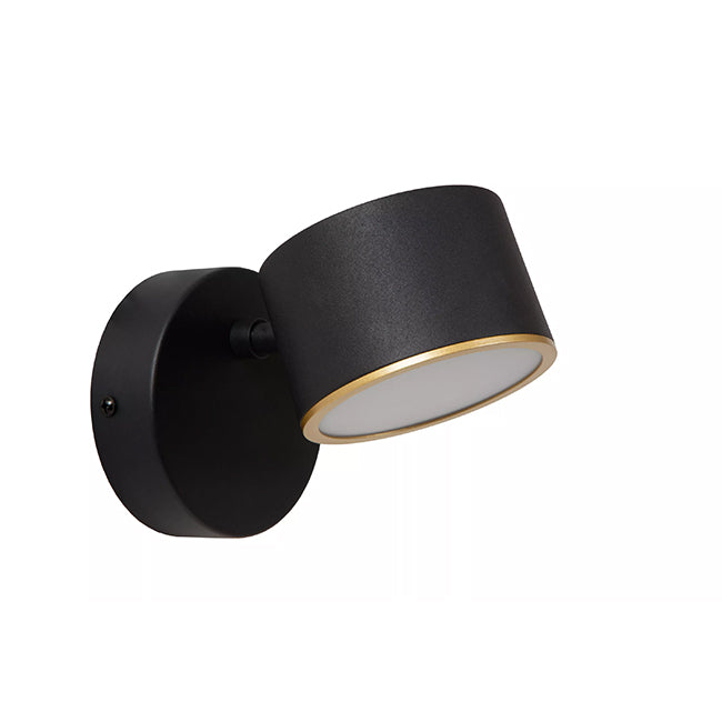 Aplique metal negro dimeable Ø10x17x13 cm 9W LED - LUAP0177