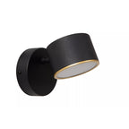 Aplique metal negro dimeable Ø10x17x13 cm 9W LED - LUAP0177