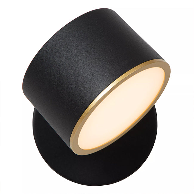 Aplique metal negro dimeable Ø10x17x13 cm 9W LED - LUAP0177