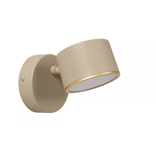 Aplique metal taupe dimeable Ø10x17x13 cm  9W LED - LUAP0178