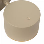 Aplique metal taupe dimeable Ø10x17x13 cm  9W LED - LUAP0178