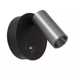 Aplique aluminio gris metalizado dimeable con sensor de movimiento Ø8,1x5.9x6.5 cm 2W LED - LUAP0179