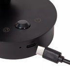 Aplique aluminio negro dimeable con sensor de movimiento Ø8,1x5.9x6.5 cm 2W LED - LUAP0181
