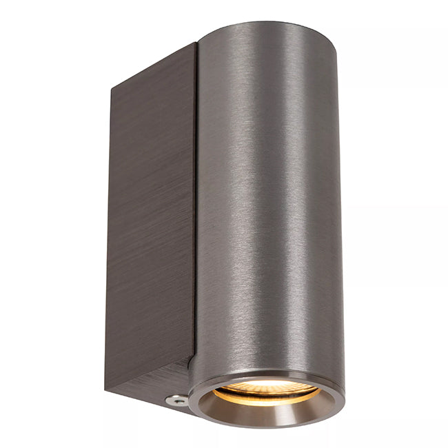 Aplique aluminio gris metalizado Ø4x6,2x9 cm 1xGU10 (MR11) - LUAP0182