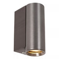 Aplique aluminio gris metalizado Ø4x6,2x9 cm 1xGU10 (MR11) - LUAP0182