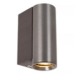 Aplique aluminio gris metalizado Ø4x6,2x9 cm 1xGU10 (MR11) - LUAP0182