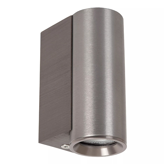 Aplique aluminio gris metalizado Ø4x6,2x9 cm 1xGU10 (MR11) - LUAP0182